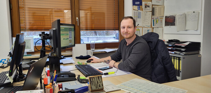 Bauhof-Leiter Martin Köhler in seinem Büro | © Stadt Geretsried