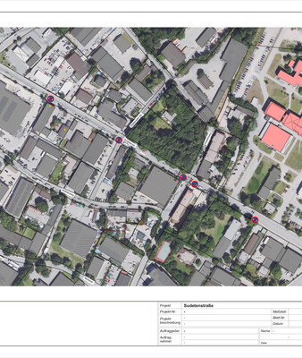 Beschilderungsplan zeigt das eingeschränkte Haltverbot in der Sudetenstraße | © Stadt Geretsried