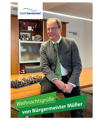 Erster Bürgermeister Michael Müller im Chamalières-Zimmer im Rathaus | © Stadt Geretsried